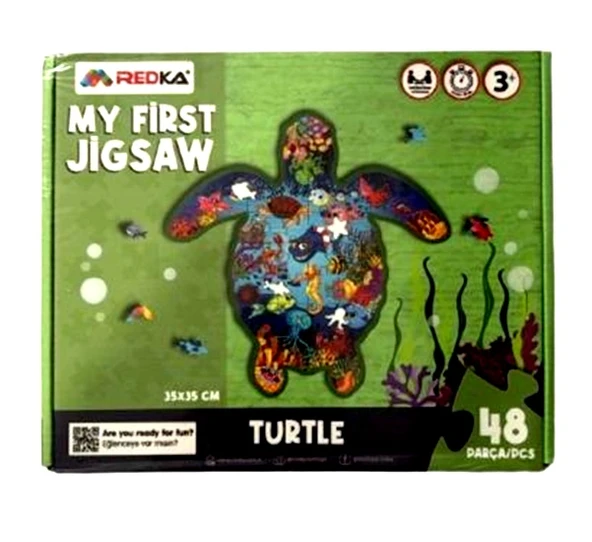 Redka My First Jigsaw Kaplumbağa Puzzle 48 Parça ürün görseli 1