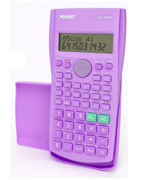 Mikro Digital Fonksiyonlu Hesap Makinesi 10+2 Hane Mor Cl-9364 ürün görseli 1