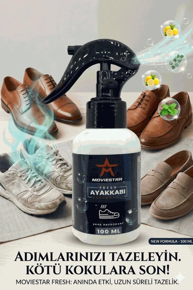 MOVİESTAR Orthopedix Ayakkabı Deodorantı Koku Giderici Sprey 100 ml Trigerli ürün görseli 1