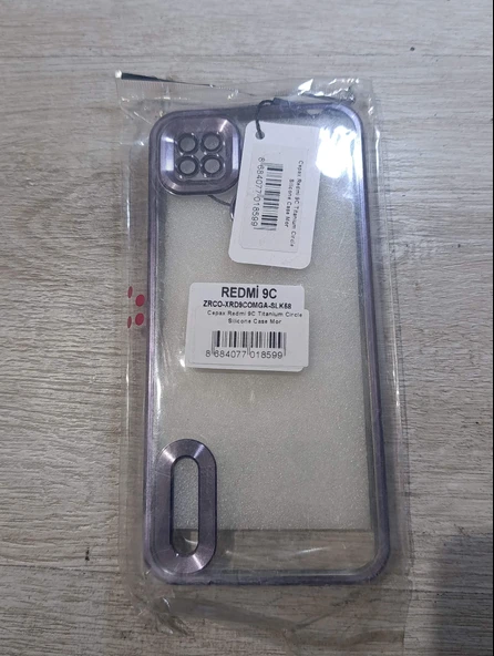 Redmi 9C titanyum mor sert kılıf ürün görseli 1