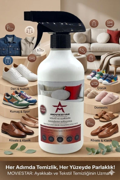 MOVİESTAR Orthopedix Ayakkabı Ve Tekstil Temizleme Solüsyonu Köpük 500 ml ürün görseli 1