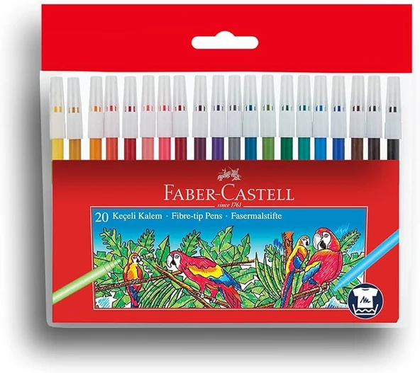 Faber-Castell Keçeli Kalem 20 Renk ürün görseli 1