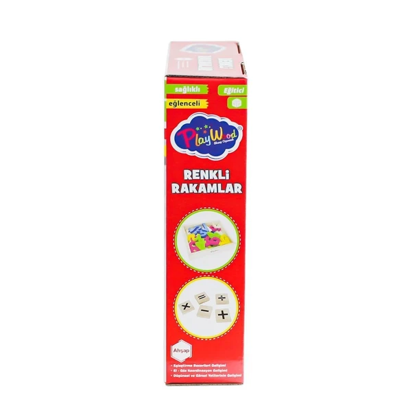 ONY-401 Ahşap Renkli Rakamlar 26 Parça - Resim 2