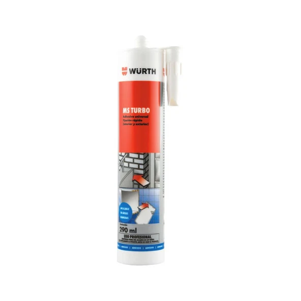 WÜRTH High Tack Yapıştırıcı 290 ml Beyaz - Süper Hızlı Kuruyan MS Turbo Yapıştırıcı ürün görseli 1