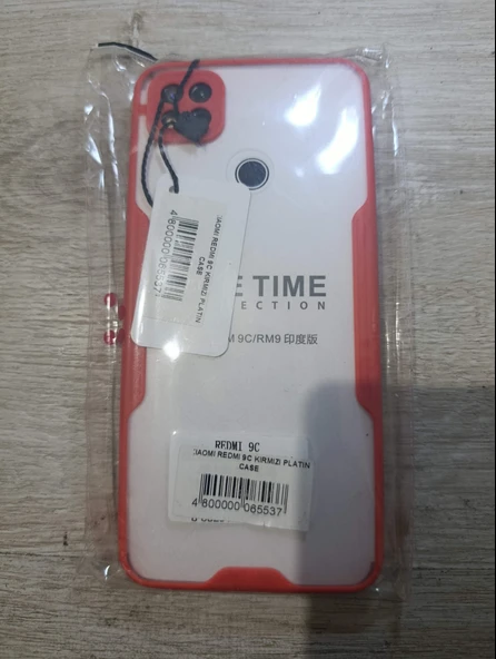 Redmi 9C kırmızı sert kılıf ürün görseli 1