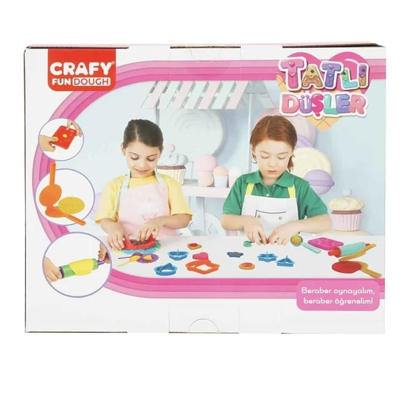 Crafy Tatlı Düşler Oyun Hamuru Seti 200 g 22 Parça - Resim 3