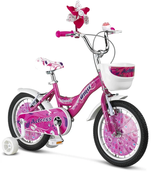 ÜMİT 1664 ACTRES-BMX-SEPET-V-KIZ ÇOCUK BİSİKLETİ 16 JANT PEMBE ürün görseli 1