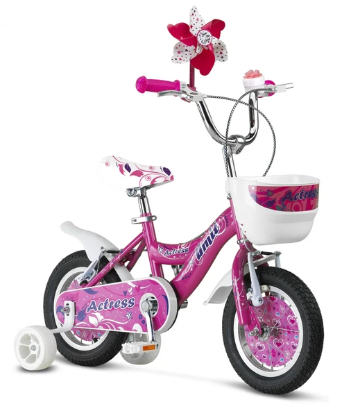 ÜMİT 1264 ACTRES-BMX-SEPET-V-KIZ ÇOCUK BİSİKLETİ 12 JANT PEMBE ürün görseli 1