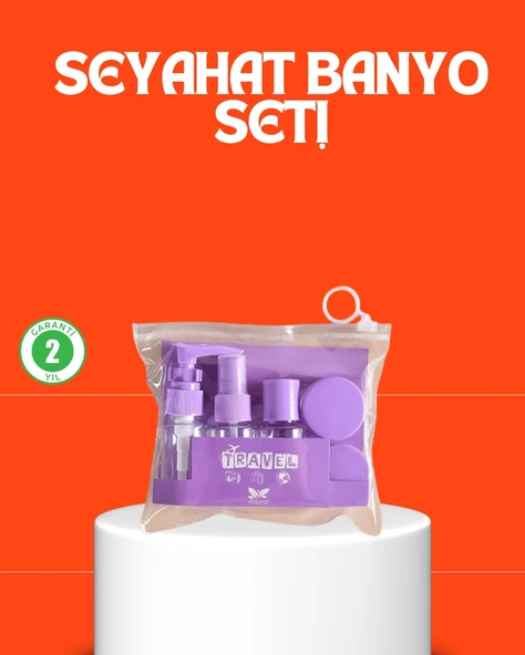 5 Parça Seyahat Kişisel Bakım Seti Şişe Sprey Kutulu ürün görseli 1
