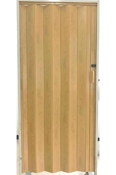 Akordeon Kapı Kibar Modeli, Meşe Ahşap Desenli, 84x216cm ürün görseli 1