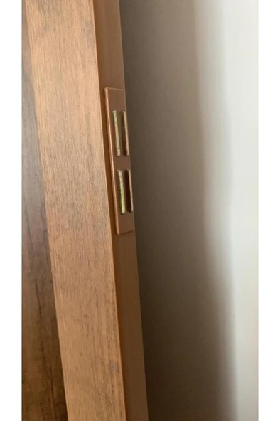 Akordeon Kapı Kibar Modeli, Ceviz Ahşap Desenli, 84x216cm - Resim 4