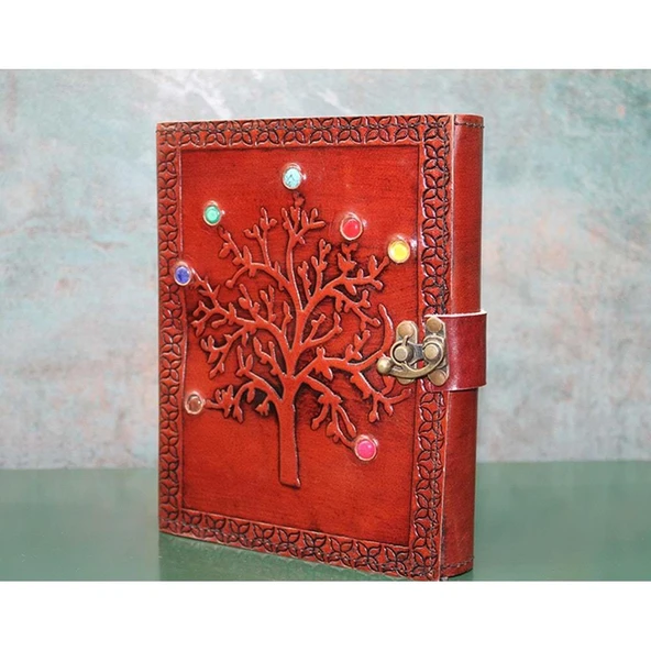 Taşlı Deri Defter ürün görseli 1