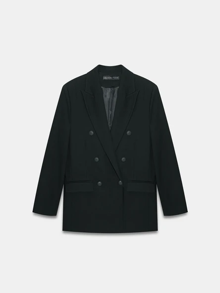 60789 DİLVİN KRUVAZE BLAZER CEKET - Resim 10