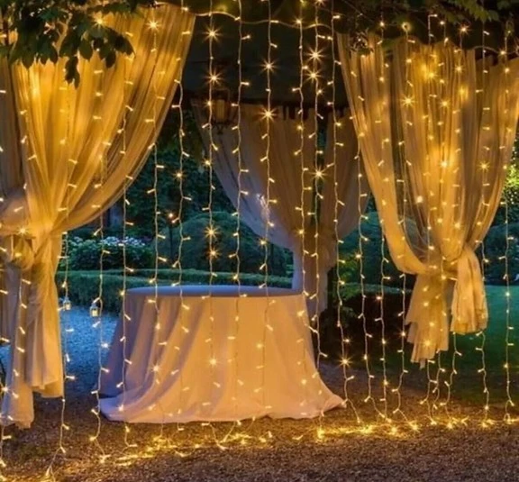 3x3 Perde Led 300 Adet Ledli Gün Işığı 8 Mod Eklemeli PL-10 ürün görseli 1