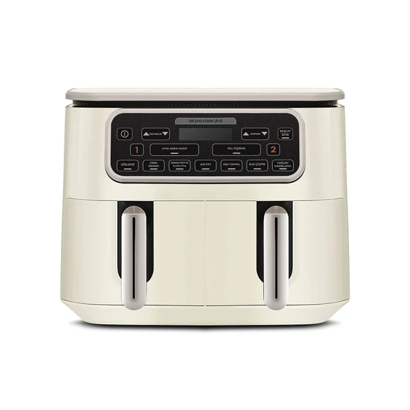 Karaca Air Pro Cook Duo Köz XXXL Airfryer Iconic Beige 8L ürün görseli 1