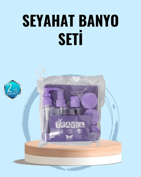 Taşınabilir 5’Li Seyahat Banyo Seti Şampuanlık Sprey Kutusu ürün görseli 1