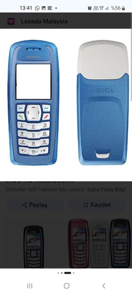 Nokia 3100 komple kasa kapak takımı orginal ürün görseli 1