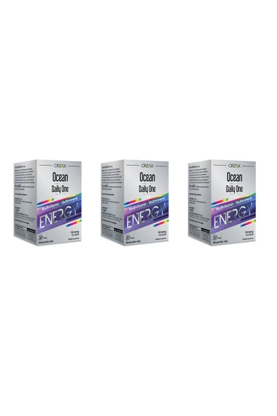 Ocean Daily One Energy 30 Tablet 3'lü Paket ürün görseli 1