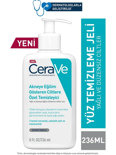 Cerave Akneye Eğilim Gösteren Ciltler İçin Özel Temizleyici 236 ml ürün görseli 1