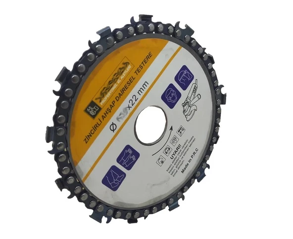 Algaride Zincirli Daire Testere 115x22 mm Sunta Ahşap Odun Ağaç Kesme Testeresi Disk ürün görseli 1