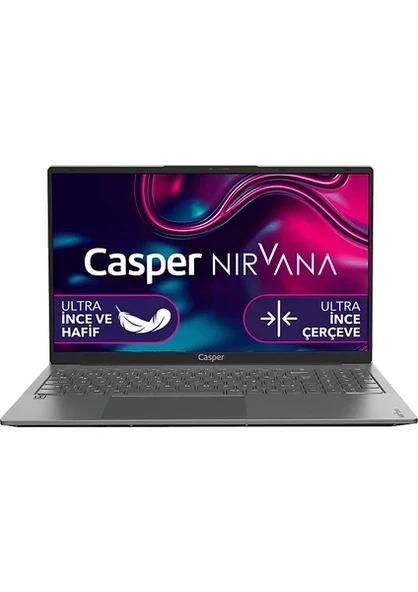 Casper X600.1215-8P00T-G-F/ Core I3 1215U/ 8 GB Ram/ 250 GB Ssd/ 15.6"/ W11 Laptop Metalik Gri ürün görseli 1