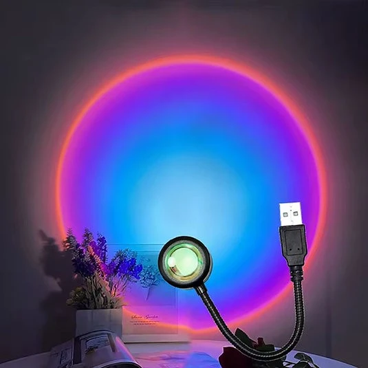 USB LED Gün Batımı Projektör Lambası Fotoğraf Çekim Işığı ürün görseli 1
