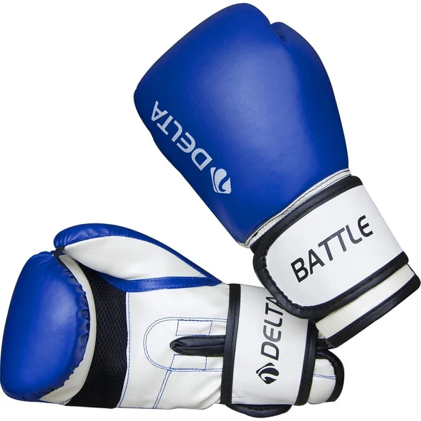 Delta Battle Dura-Strong Mavi-Beyaz Boks Eldiveni ürün görseli 1