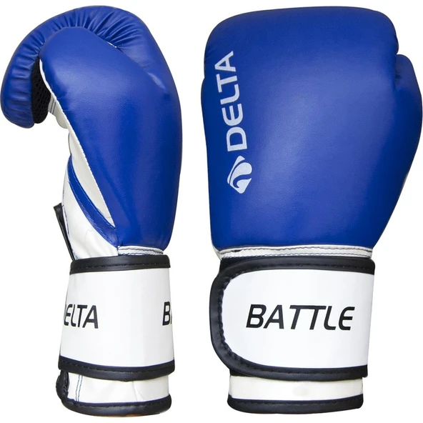 Delta Battle Dura-Strong Mavi-Beyaz Boks Eldiveni - Resim 2