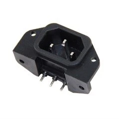 IC-212C C14 POWER SOKET ERKEK KULAKLI 90'C PCB ürün görseli 1