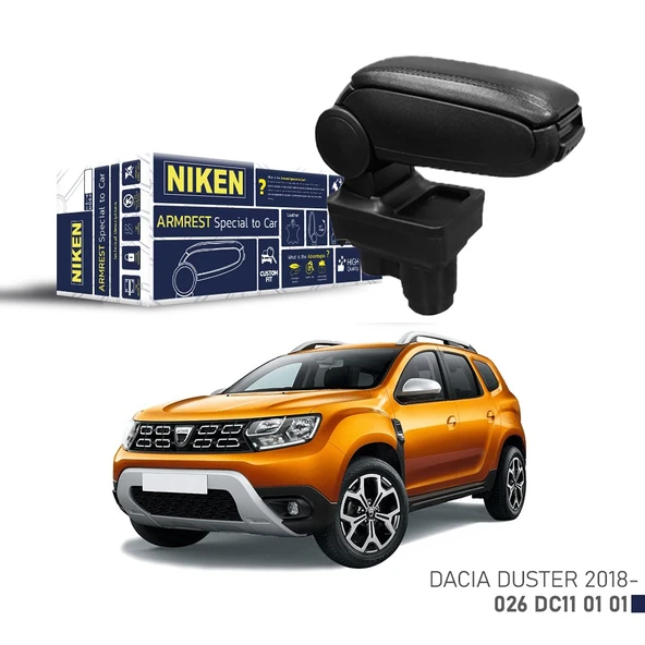 Dacia Duster Araca Özel Kol Dayama Siyah 2018+ Sonrası ürün görseli 1