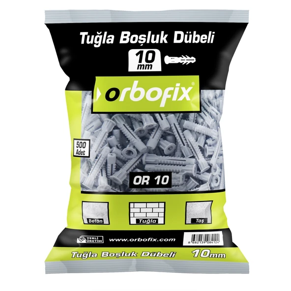 Orbofix Tuğla Boşluk Dübeli 10mm (500 Adet) - Resim 2