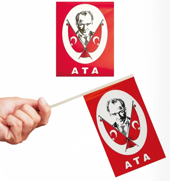 ATAM Çıtalı Bayrak Elde Sallamalı ürün görseli 1