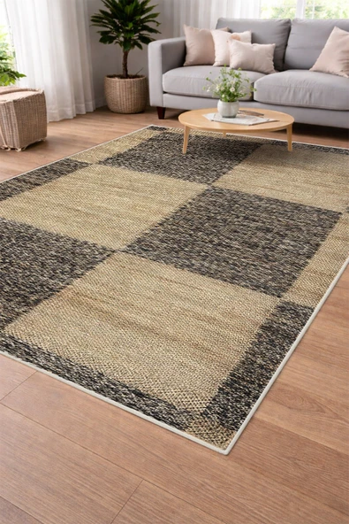 Modern Sisal Serisi Dijital Baskı Sisal Dokuma Halı SLH016 RENKLİ 80 X 300 ürün görseli 1