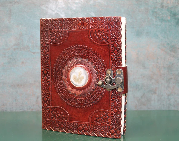 Taşlı Deri Defter ürün görseli 1