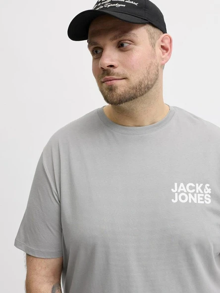 Jack Jones Corp Logo Plus Erkek Tişört 12158505 - Resim 3