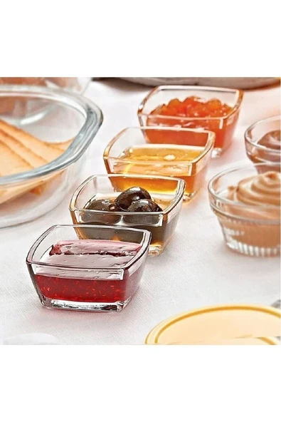 Paşabahçe sosluk - 6 lı ballık reçellik çok amaçlı küçük kase 6 cm. ürün görseli 1