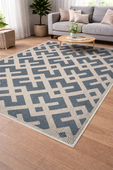 Modern Sisal Serisi Dijital Baskı Sisal Dokuma Halı SLH022 RENKLİ 100 X 200 ürün görseli 1