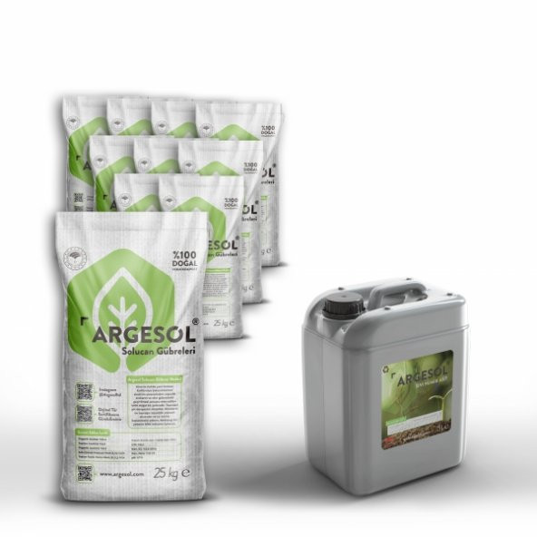 Argesol Tarım 250 Kg Solucan Gübresi & 5 Lt Humik Asit ürün görseli 1