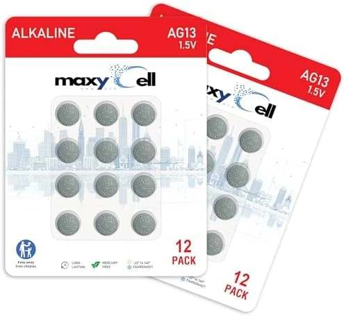 Maxycell 24 Adet AG13 LR44 Düğme Pil 1.5 V (24 Adet) ürün görseli 1