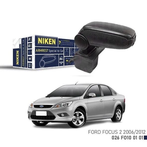 Niken Ford Focus 2 Kol Dayama Kolçak Siyah 2006-2012 Arası ürün görseli 1