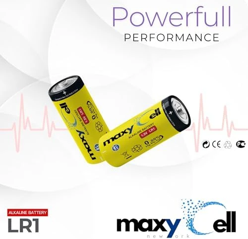 MaxyCell 5 Adet  LR1  Piller 1.5V  MN9100, 910A, LR1, E90 - Resim 4
