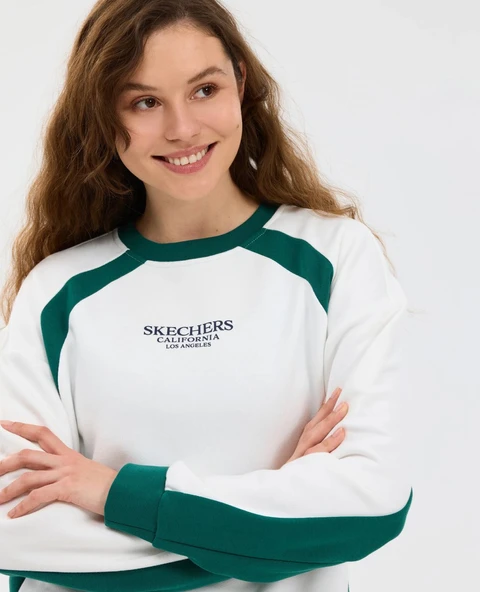 Skechers S2610028 W Fleece Loose Fit Sweatshirt Kadın Sweatshirt ürün görseli 1