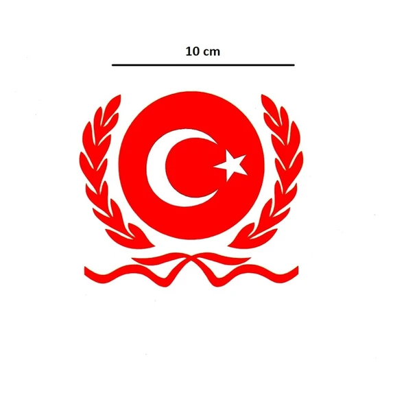 Türkiye Arma Sticker - Bayrak Sticker Türkiye Ay Yıldız ürün görseli 1