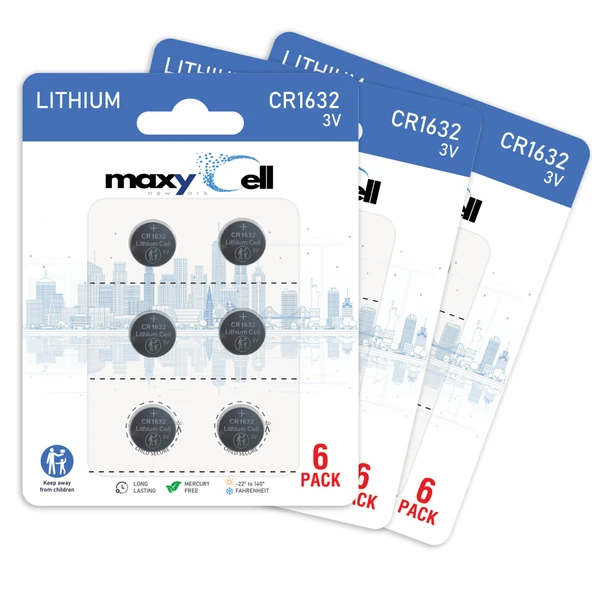 Maxycell 24 adet 1632 CR1632 DL1632 3V Lityum Madeni Para Pilleri ürün görseli 1
