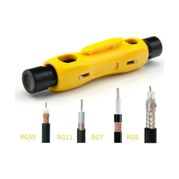 Kablo Soyucu Sıyırıcı Koaksiyel RG11 - Rg6 - RG56 Universal Coaxial Kalem Tipi Kablo Soyucu ürün görseli 1