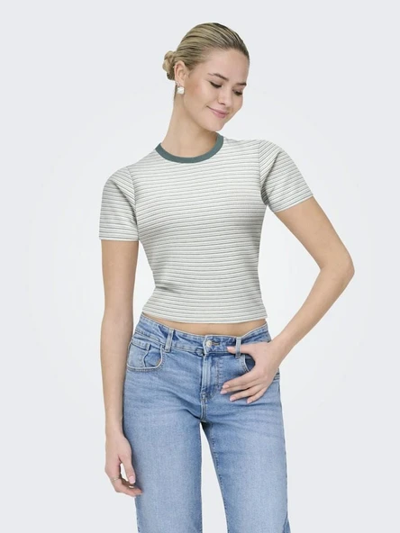 Only Lupe Slım Fit Kadın Tişört 15365524 ürün görseli 1