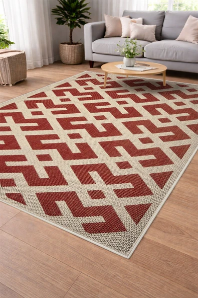 Modern Sisal Serisi Dijital Baskı Sisal Dokuma Halı SLH023 RENKLİ 100 X 200 ürün görseli 1