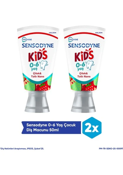 Sensodyne Promine 0-6 Yaş Çocuk Diş Macunu 50ml - Çilek Aromalı X2 ADET ürün görseli 1