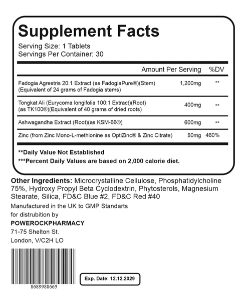 Powerock Testosterone 21 30 TABLET - Resim 3