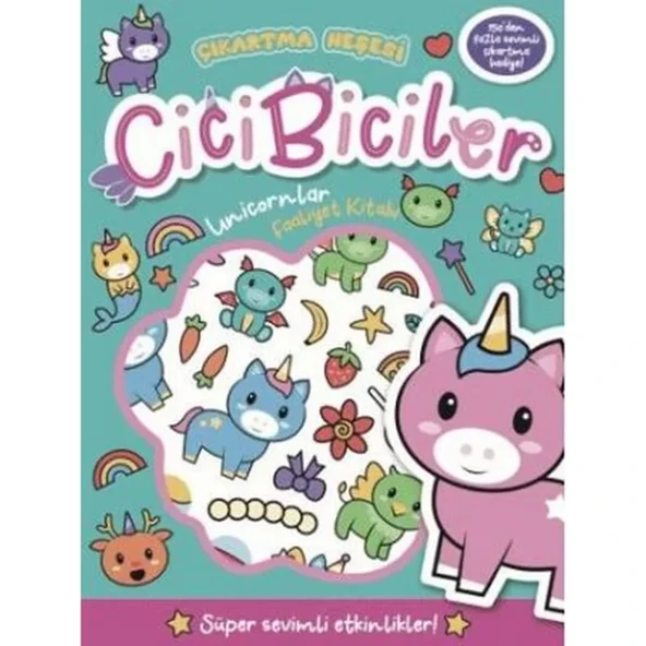 Çıkartma Neşesi Cicibiciler Unicornlar Faaliyet Kitabı ürün görseli 1